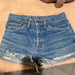 levi’s cut off high rise vintage shorts